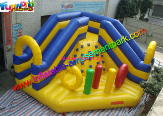 Hot Inflatable Bouncer Slide PVC tarpaulin, Combo Bouncer With Two Lane Slide