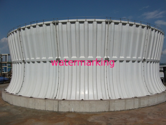 Mechanical Draft Industrial Cooling Tower Round With Concrete Structure
