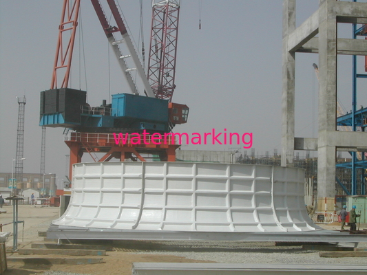 ACC Fan ring / FRP fan stack Cooling Tower Parts Replace , Customized Dimension
