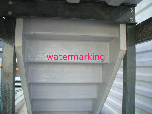 Fibreglass Step Ladders , Cooling Tower Parts Non-slip FRP Stairway