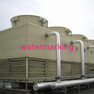 JFT Series Low Noise Counter Flow Square Cooling Tower, Made of FRP Panels and HDG Framework 