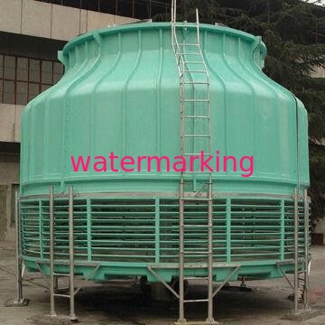 Round-shaped FRP Cooling Tower with Low Noise, Suitable for Industrial Water Air Conditioner 