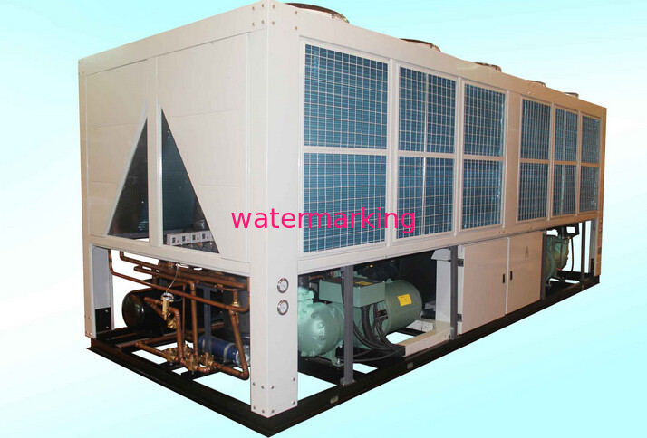 128KW Industrial Air Cooled Screw Chiller , Air - Cooled Scroll Chillers For Rubber