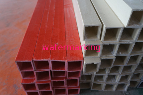 100*100mm Corrosion Resistant FRP Square Tube Fiberglass Structural Composits