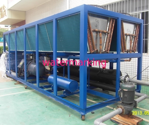 110Kw Cooling Capacity  R134A Refrigerant Air Cooled Screw Chiller With 7C Water Outlet