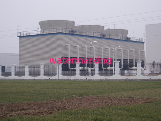 Square Counter Flow Cooling Tower / Open Cooling Tower with Concrete Structure