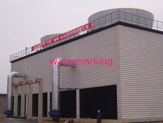 Industrial Square Shape Cooling Tower With 55kw Motor 1500 M3/H