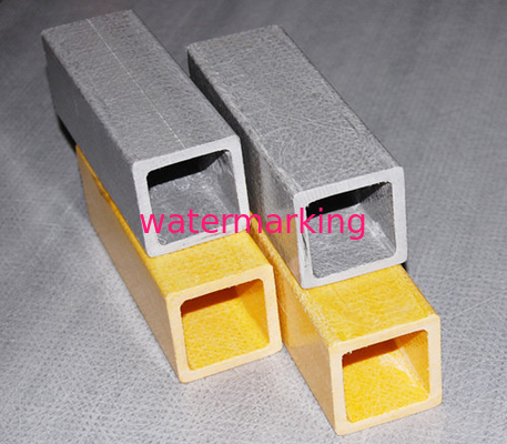 Pultrusion Fiber Glass GRP Square Tube Fiberglass Tubing 100*100*8mm
