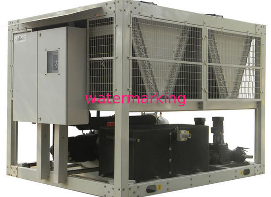 R22 Air Cooled Screw Chiller , Industry Water Cooling Machine With Pressure Protection