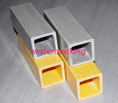 Pultrusion Fiber Glass FRP Square Tube Fiberglass Tubing 100*100*8mm